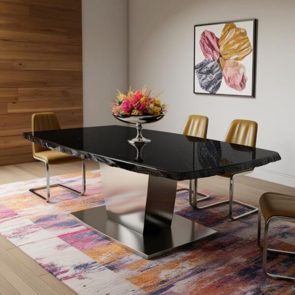 Absolute Black Granite Dining Table - Image 2