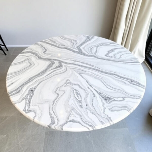 Arabescato Marble Dining Table - Image 3