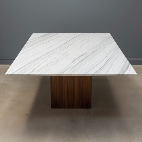 Bianco Carrara C Marble 8 Seater Dining Table
