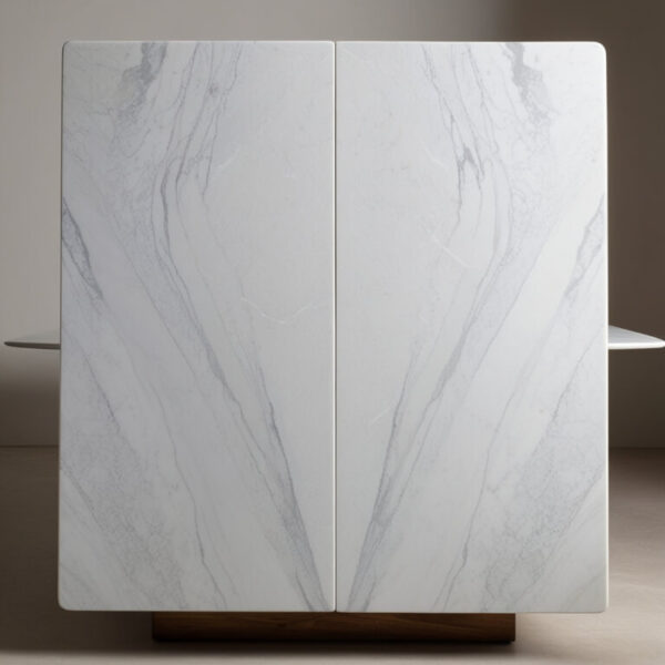 Bianco Carrara C Marble 8 Seater Dining Table - Image 2