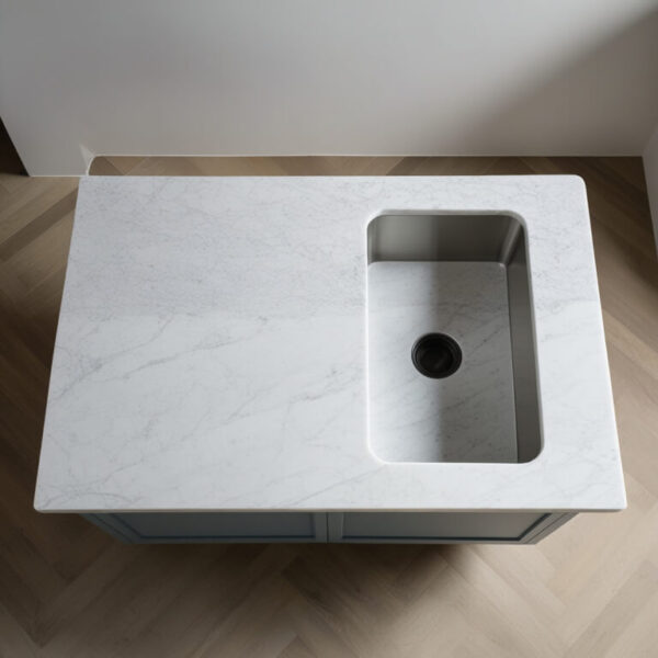 Bianco Carrara C Marble Countertop