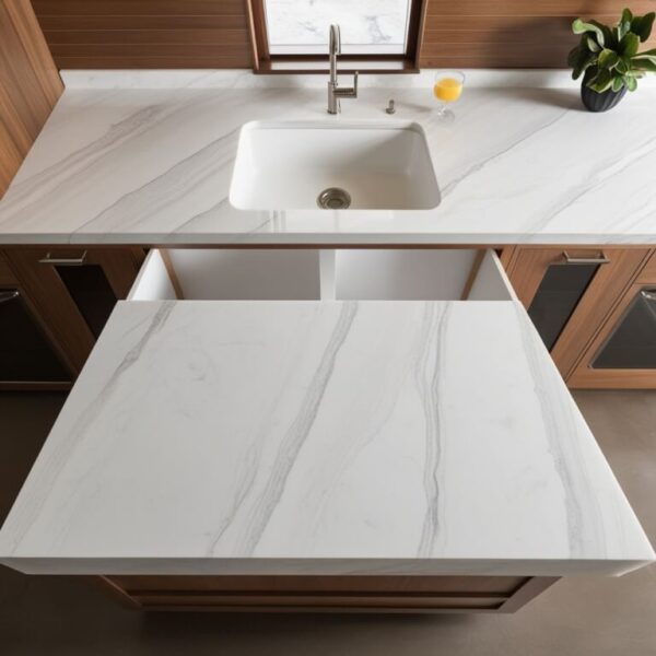 Bianco Lasa Marble Countertop