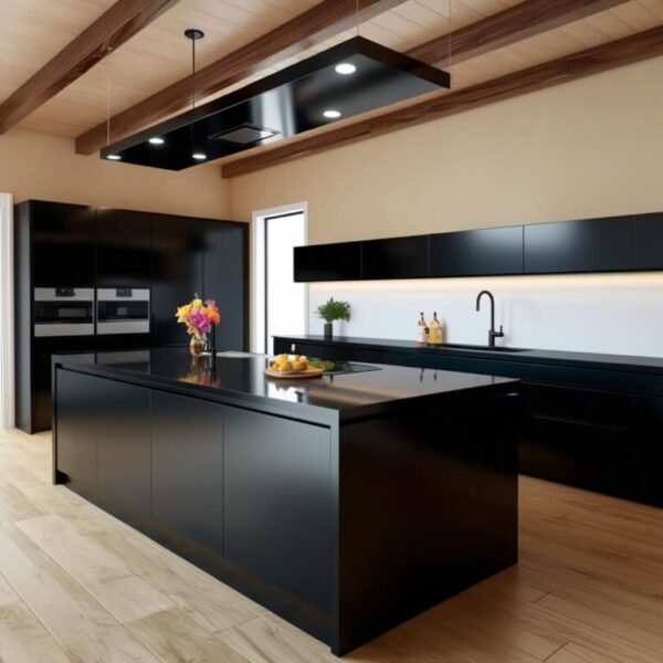 Black Countertop Kitchen