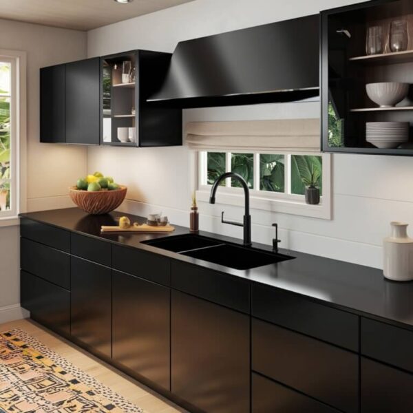 Black Countertop Kitchen - Image 3