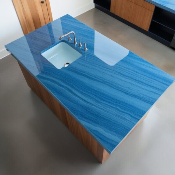 Blue Ice Quartzite Countertop - Image 2