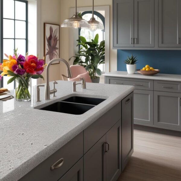 Caesarstone Pebble Quartz Countertop - Image 3