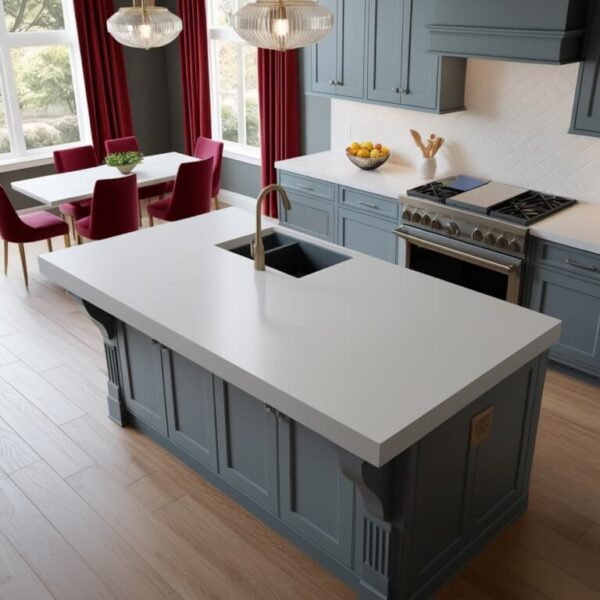 Caesarstone Snow Quartz Countertop