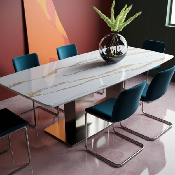 Cambria Brittanicca Quartz Dining Table