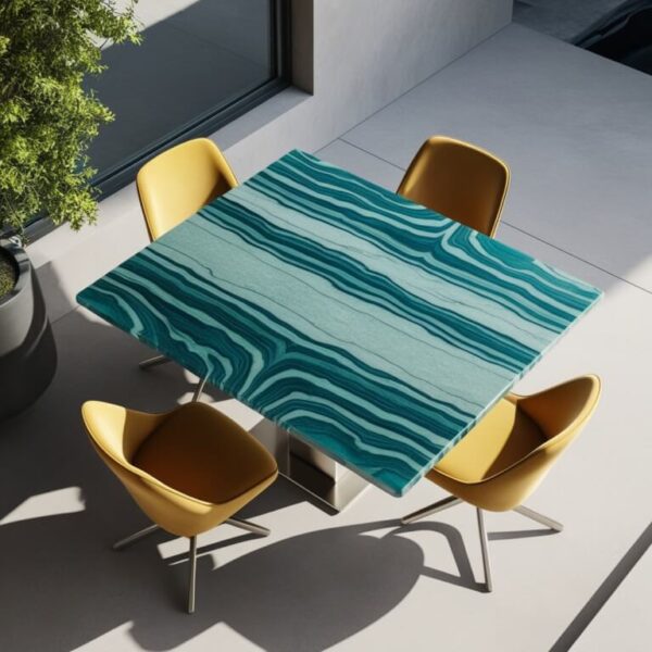 Cararra Quartzite Dining Table