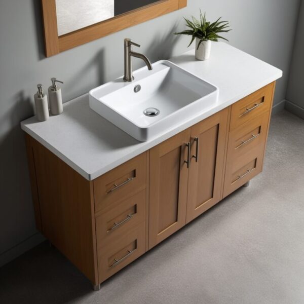 Counter Top Wash Basin With Cabinet