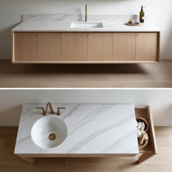 Crema Marfil Marble Countertop - Image 4
