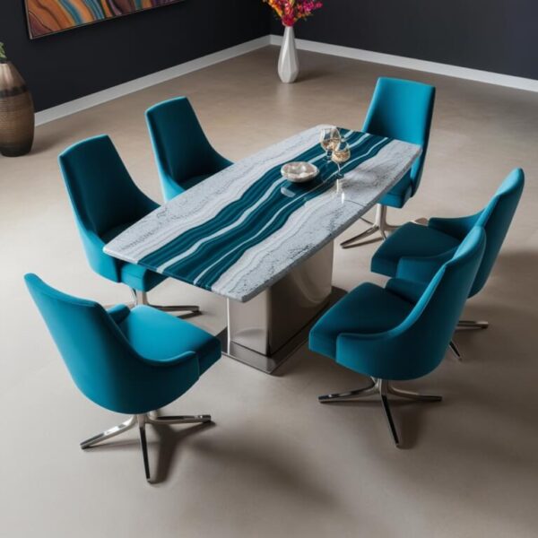 Everest Quartzite Dining Table