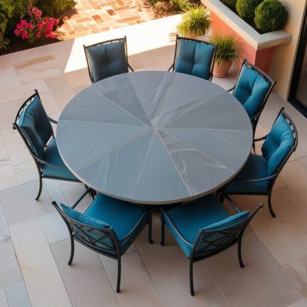 Flagstone 8 Seater Dining Table - Image 2