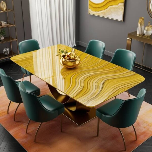 Gold Onyx Dining Table