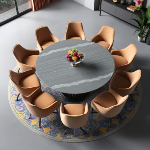 Grey Macaubas Quartzite 8 Seater Dining Table