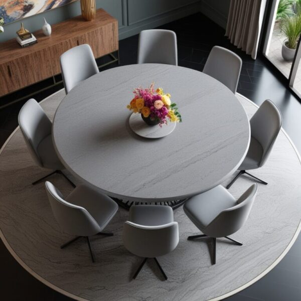 Grey Macaubas Quartzite 8 Seater Dining Table - Image 2
