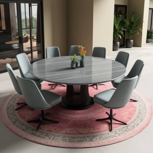 Grey Macaubas Quartzite 8 Seater Dining Table - Image 3