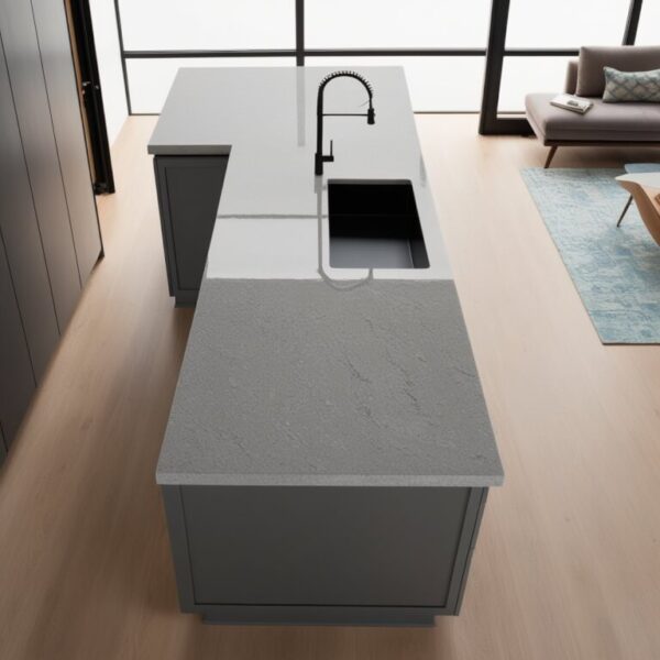 Grey Macaubas Quartzite Countertop - Image 2