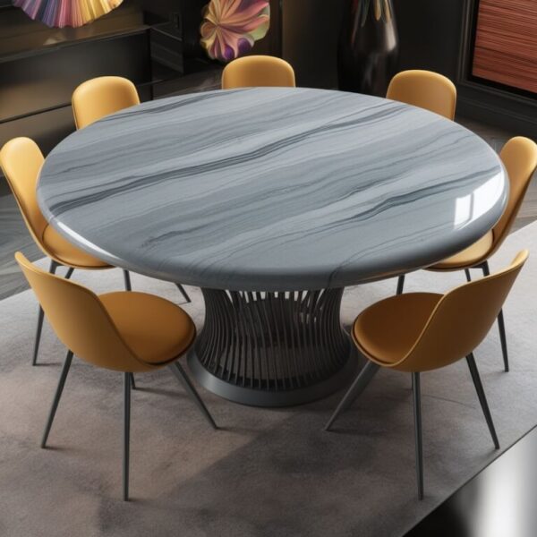 Grey Macaubas Quartzite Dining Table - Image 2