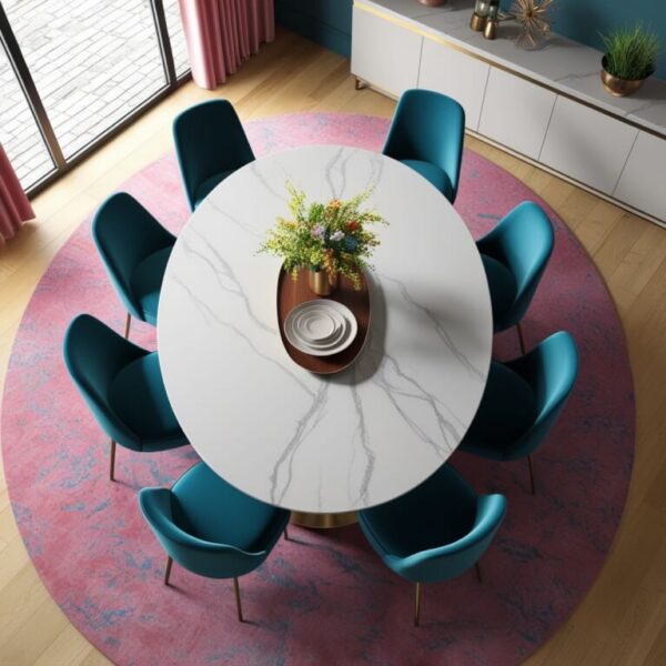 LG Viatera Montclair Quartz 8 Seater Dining Table