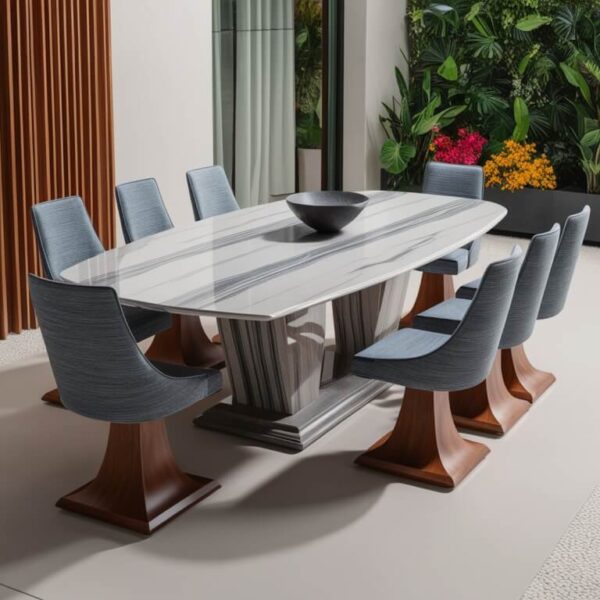 Mont Blanc Quartzite 8 Seater Dining Table