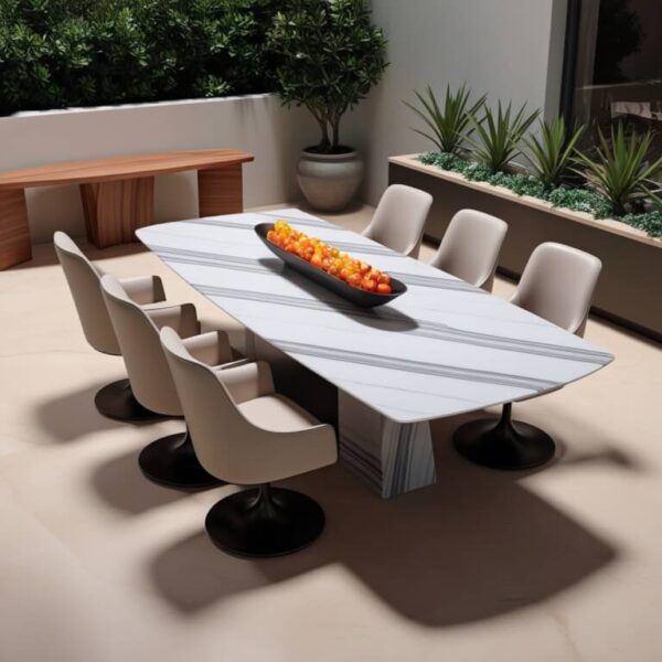 Mont Blanc Quartzite 8 Seater Dining Table - Image 2