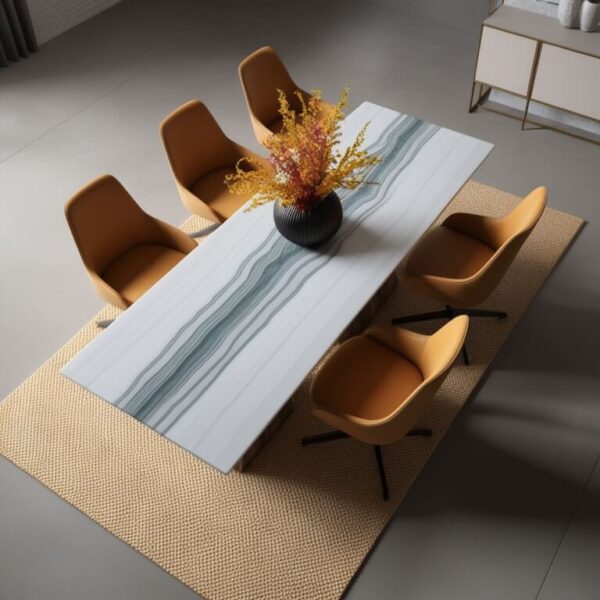 Mont Blanc Quartzite Dining Table