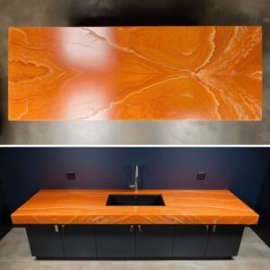 Orange Onyx Countertop