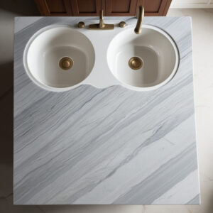 Pietra Grey Marble Countertop