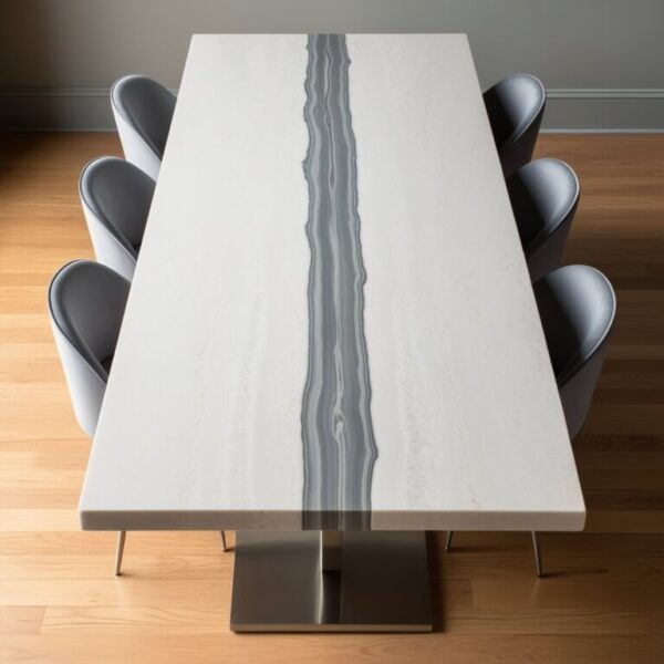 Sea Pearl Quartzite 8 Seater Dining Table - Image 2