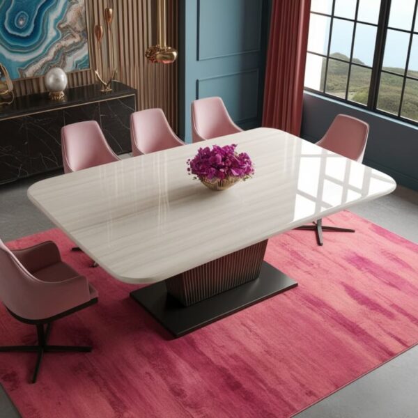 Sea Pearl Quartzite Dining Table
