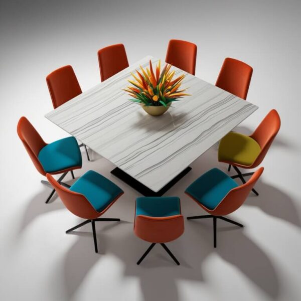 Silestone Lyra Quartz 8 Seater Dining Table