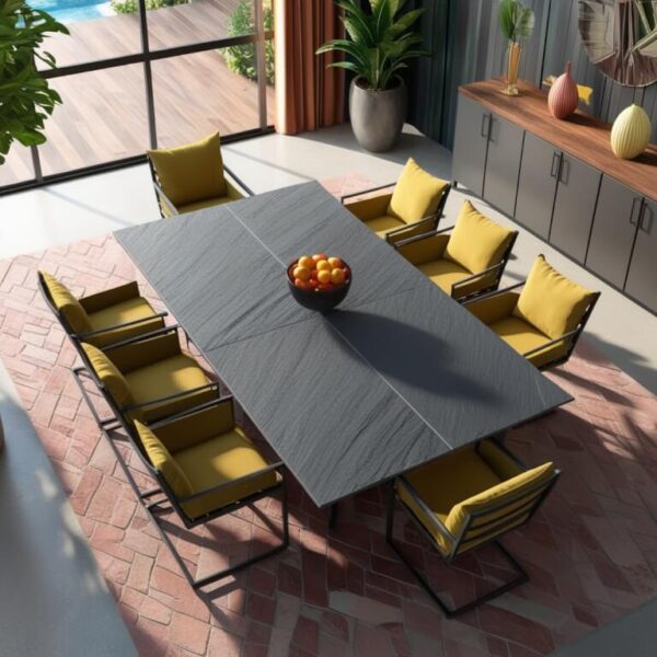 Slate 8 Seater Dining Table