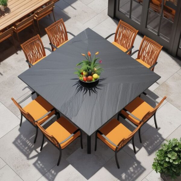 Slate 8 Seater Dining Table - Image 3