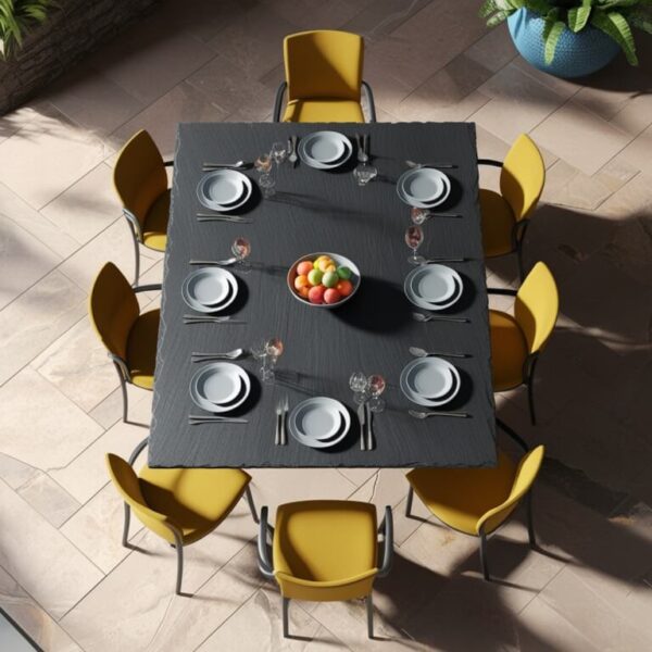 Slate 8 Seater Dining Table - Image 4