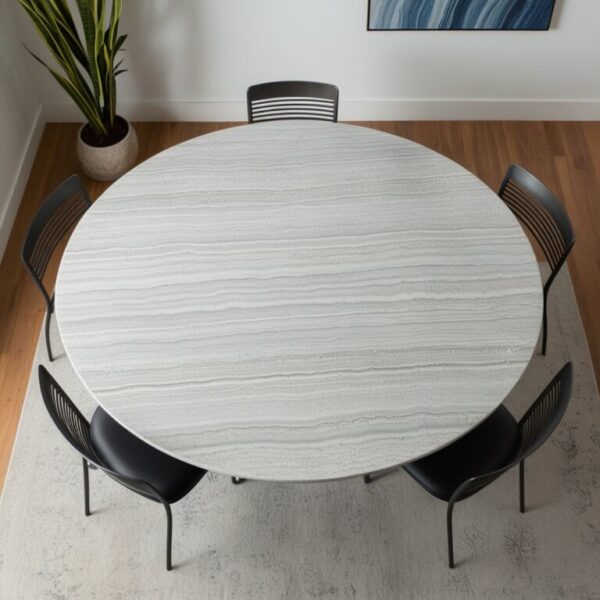 Snowfall Quartzite 8 Seater Dining Table - Image 2