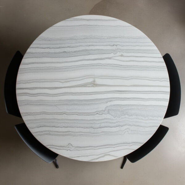 Snowfall Quartzite 8 Seater Dining Table - Image 3