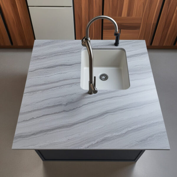 Snowfall Quartzite Countertop - Image 3