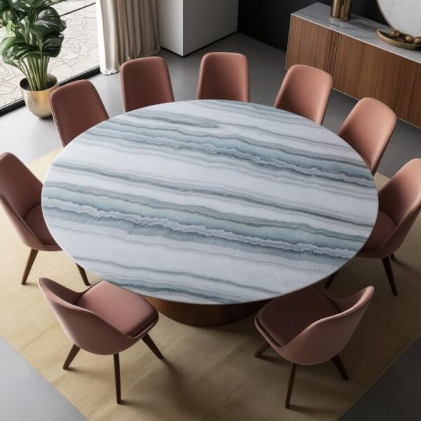 Snowfall Quartzite Dining Table - Image 2