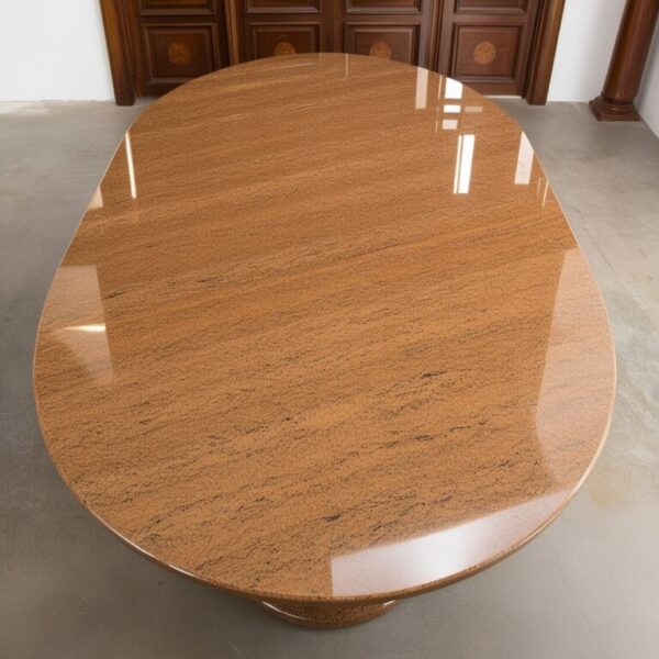 Tan Brown Granite 8 Seater Dining Table