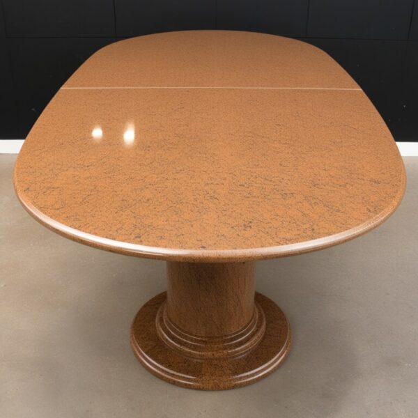 Tan Brown Granite 8 Seater Dining Table - Image 4