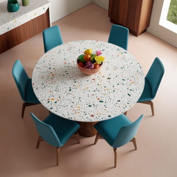 Terrazzo 8 Seater Dining Table - Image 2