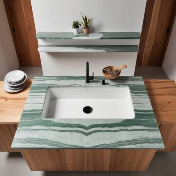 Verde Alpi Marble Countertop - Image 3