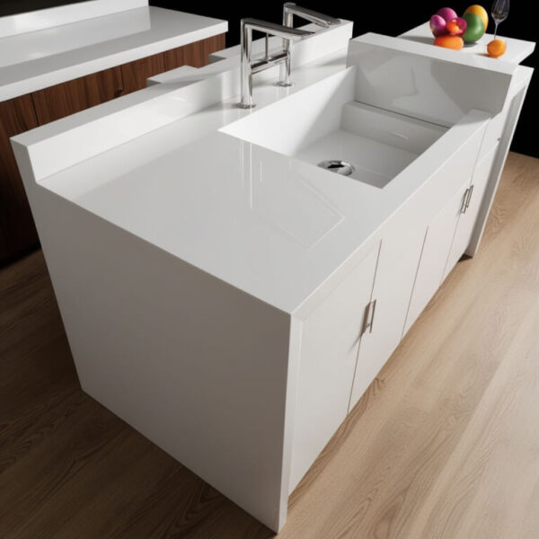 White Macaubas Quartzite Countertop - Image 2