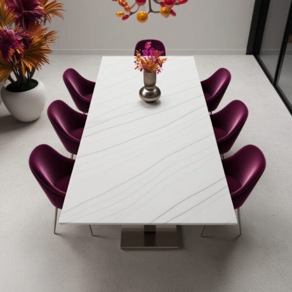 White Sand Quartzite Dining Table - Image 4