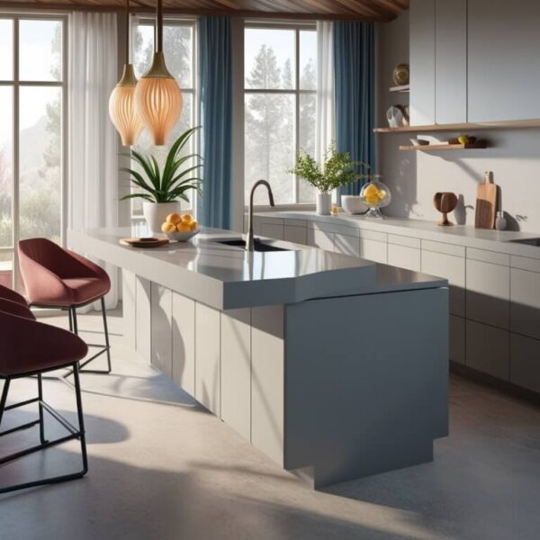 Zodiaq Oyster Quartz Countertop - Image 2