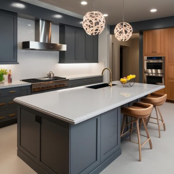 Zodiaq Oyster Quartz Countertop - Image 3
