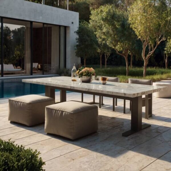 6 Seater Outdoor Table - Image 2