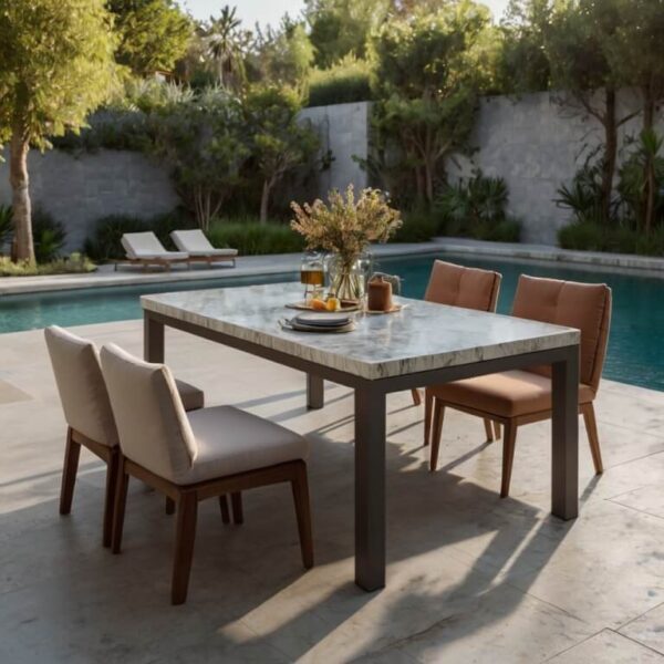 6 Seater Outdoor Table - Image 3
