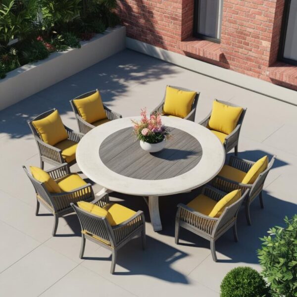 8 Seater Outdoor Table - Image 3
